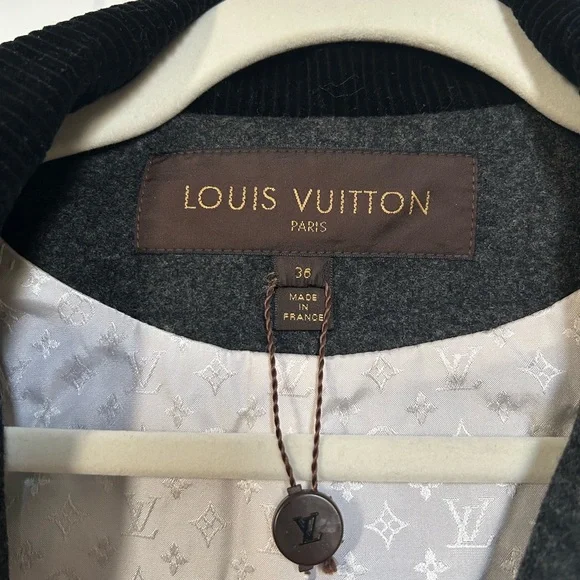 Louis Vuitton Black and Gray Women's Blazer - Picture 2 of 5